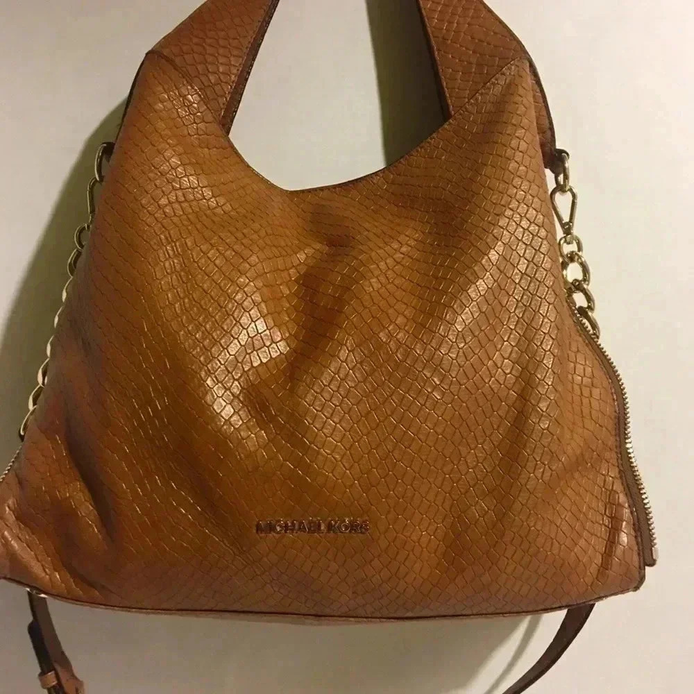 Michael Kors Brown leather satchel handbag - Picture 4 of 8